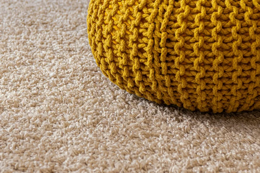 Soft carpet in a cosy family room